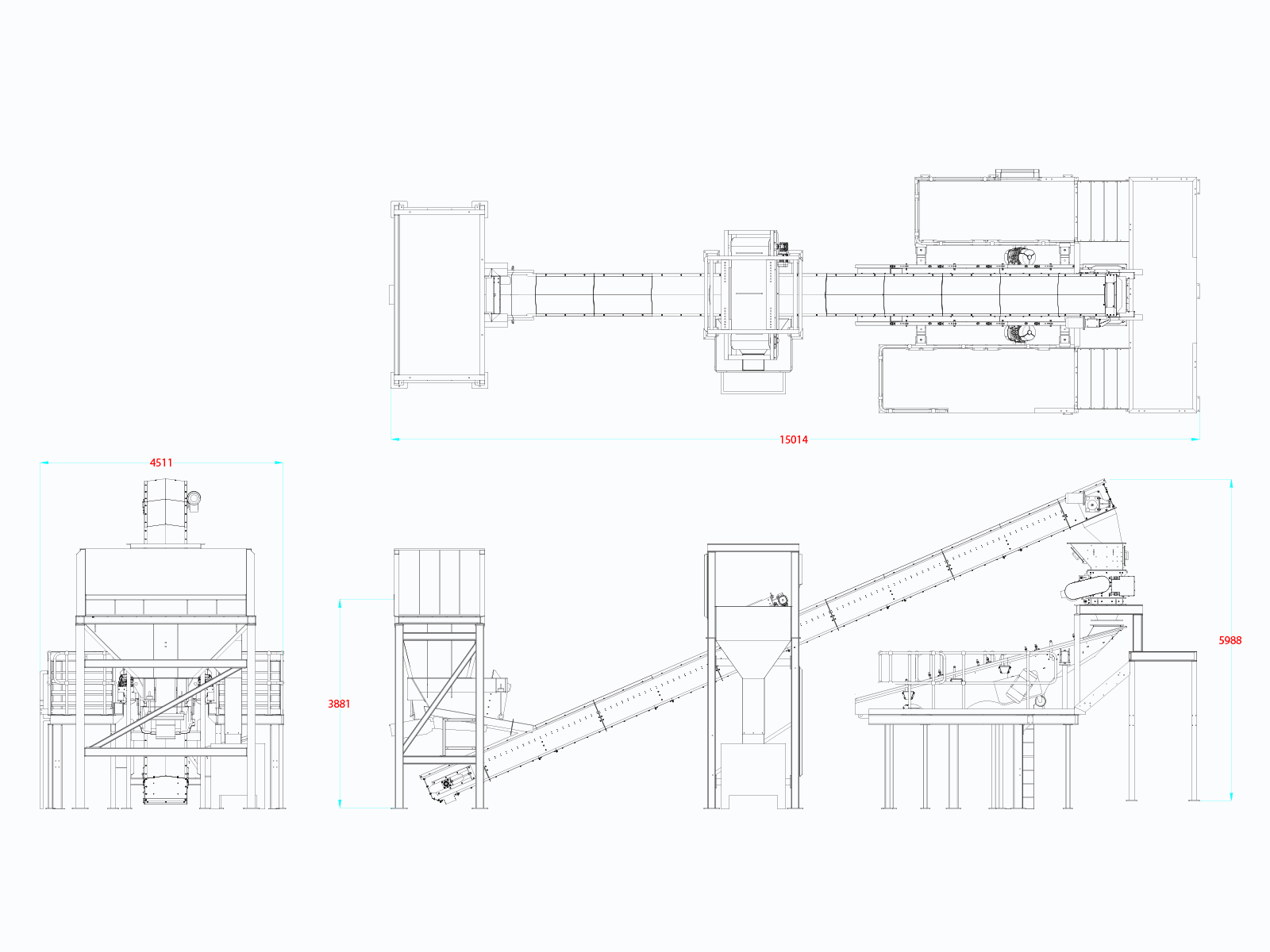 K500-C-SC glass processing system dimensions